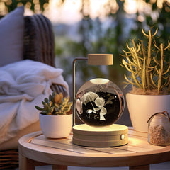 Crystal Ball Cosmic Dinosaur Indoor Night Light USB Power Warm Bedside Light Birthday Gift Night Lamp ProTrendyz