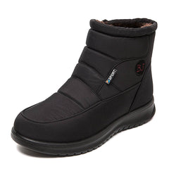 Ankle Boots For Women Non-slip Waterproof Snow Boots Flat Heels Warm Shoes - ProTrendyz