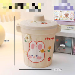 Desktop Trash Can Desk Organizer Bucket Office Mini Bear Trash Can - ProTrendyz
