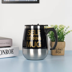 Electric Self Stirring Coffee Mug Cup Stainless Steel Automatic Self Mixing & Spinning Home Office Travel Mixer Milk Whisk Cup - ProTrendyz