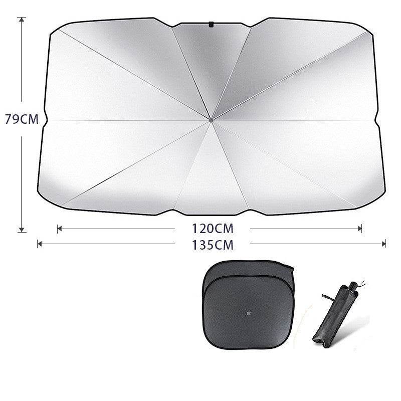 Foldable Car Windshield Sun Shade Umbrella UV Protection Heat Insulation Parasol Auto Front Window Cover Interior Protector Summer Gadgets - ProTrendyz