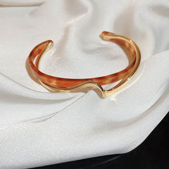 Metal White Shellfish Plate Bracelet For Women Opening Adjustable 2 Layers Design Llight Luxury Female Fashion Jewelry Gifts - ProTrendyz