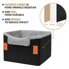 Portable Small Dog Car Seat Dog Booster Seat For Car With Clip-On Safety Leash Perfect For Small Pets Pet Products - ProTrendyz
