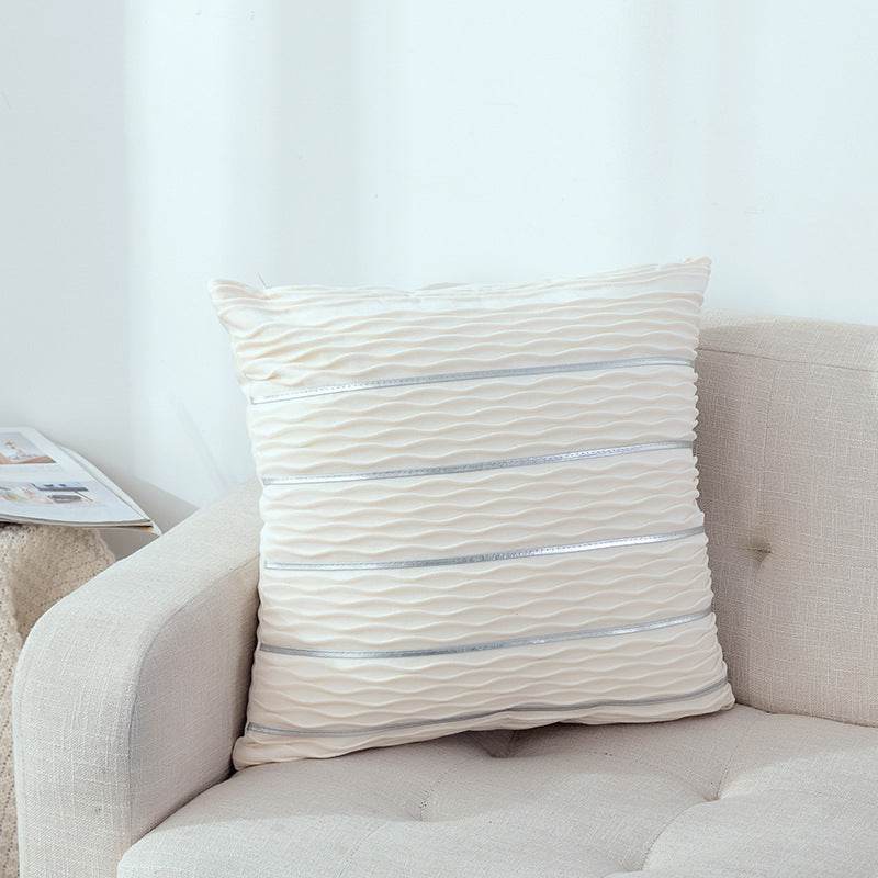 Simple Luxury Striped Velvet Pillow Cover Pillow Cushion Cover Pillow Case Covers for Sofa Flannel Velvet Sofa Cushion Cover - ProTrendyz