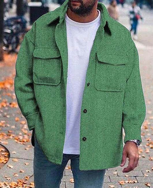 Coat Men Polo Collar Top Men Fashion Work Clothes - ProTrendyz