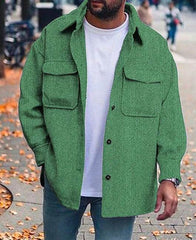 Coat Men Polo Collar Top Men Fashion Work Clothes - ProTrendyz