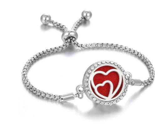 2024 New Kaleidoscope Aromatherapy Bracelet Perfume Essential Oil Diffuser Locket Bracelet Charms Women Aroma Diffuser Jewelry - ProTrendyz