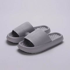 Summer EVA Slippers Solid Color Rhombus Stripe Anti-slip Slippers New Women's Home Shoes - ProTrendyz