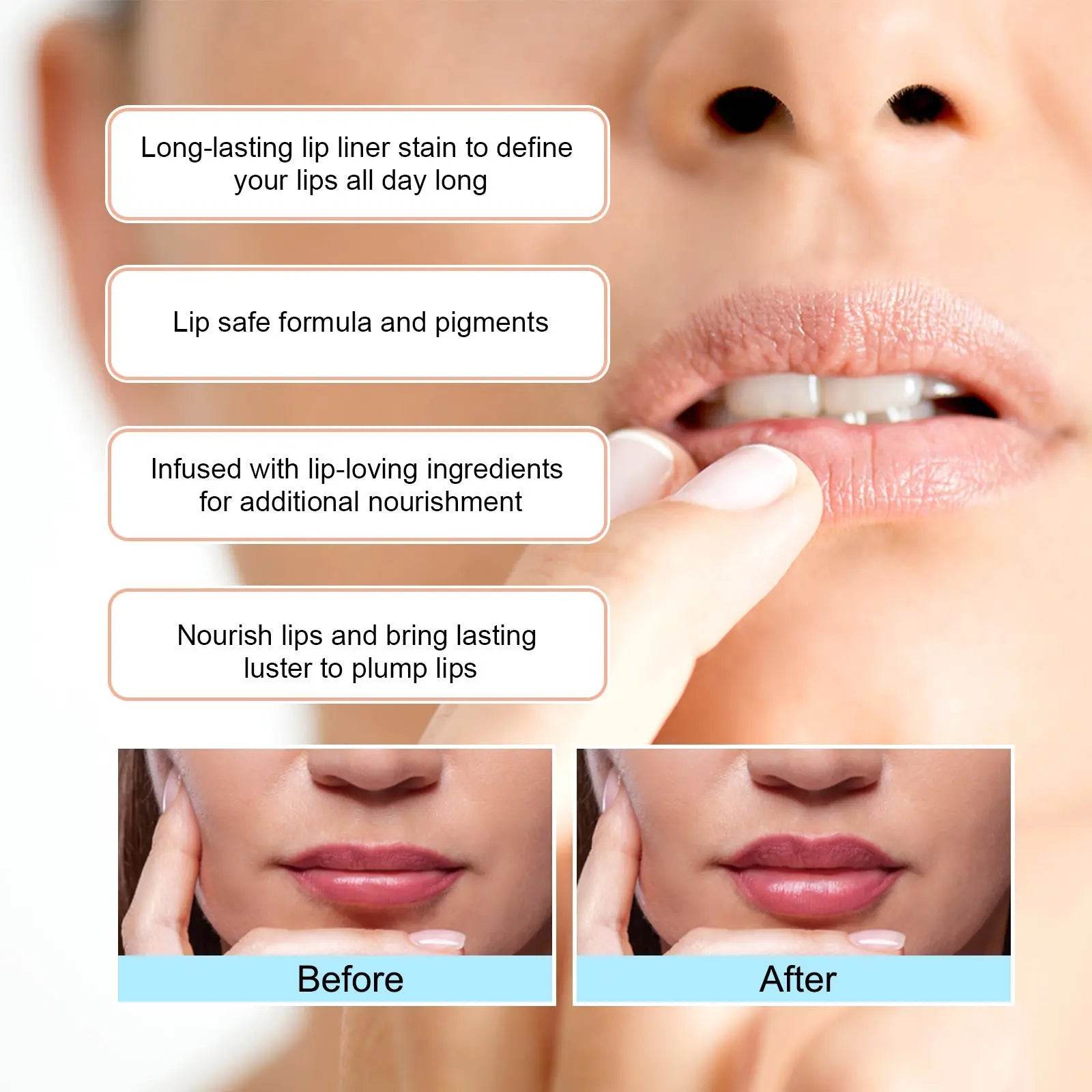 Stripping Lip Liner Outline Waterproof - ProTrendyz