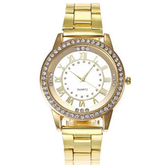 Vansvar Brand Rose Gold Watch Luxury Women Dress Rhinestone Quartz Watch Casual Women Stainless Steel Wristwatches Female Clock - ProTrendyz