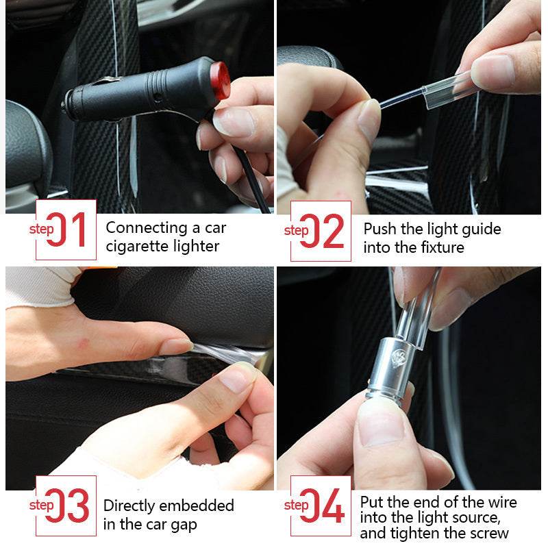 Car Fiber Optic Ambient Light Modified Car Interior Cool Light APP Rhythm Light - ProTrendyz