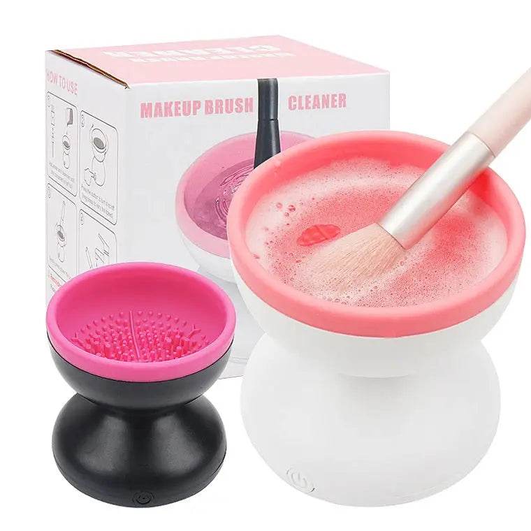 Electric Makeup Brush Cleaner Machine Portable Automatic USB Cosmetic Brush Cleaner Tools For All Size Beauty Makeup Brushes Set - ProTrendyz