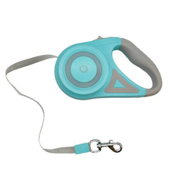 3 And 5M Dog Leash Light Retractable Pet Leads Traction Rope Belt Durable Large Dog Walk Run Leash Lead Automatic Cat Lead Extension - ProTrendyz