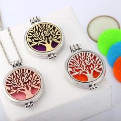 Luminous Life Tree phase box aromatherapy necklace canthe luminous fragrance divergent Necklace manufacturer direct selling - ProTrendyz