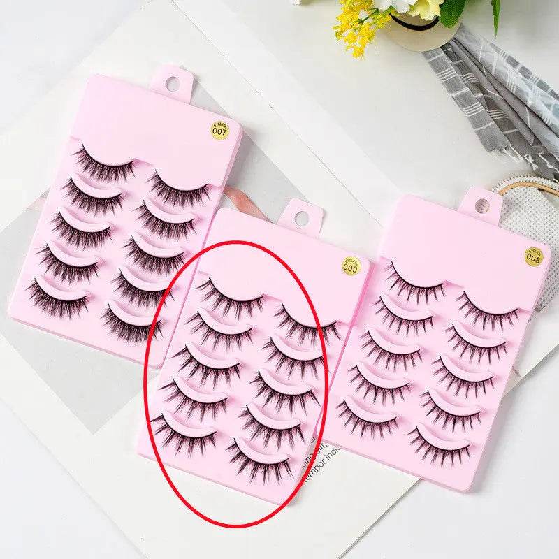 5 Pairs Manga Lashes New Arrival Anime Cosplay Natural Wispy Korean Makeup Artificial False Eyelashes - ProTrendyz