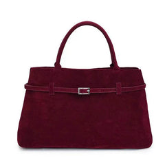 2025 Hot Sale Decorative Design Solid Faux Suede Handbag Large Capacity Casual Tote Bags For Women Tote Design Portable Shoulder Bag - ProTrendyz