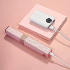 Hair Straightener Cordless Usb Hair Straightener Mini Ceramics Hair Curler 3 Constant Temperature Portable Flat Iron For Travel US - ProTrendyz