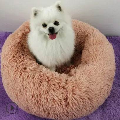 Dog Beds For Small Dogs Round Plush Cat Litter Kennel Pet Nest Mat Puppy Beds US - ProTrendyz