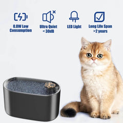 3L Cat Water Fountain Filter Automatic Drinker For Dogs Cats Pet Water Dispenser Ultra-Quiet Water Dispenser With LED Light Pet Products - ProTrendyz