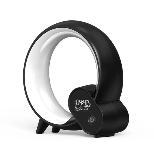 Creative Q Light Analog Sunrise Digital Display Alarm Clock Bluetooth Audio Intelligent Wake-up Q Colorful Atmosphere Light - ProTrendyz