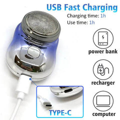 Mini Portable Face Cordless Shavers Rechargeable USB Electric Shaver Wet & Dry Painless Small Size Machine Shaving For Men - ProTrendyz