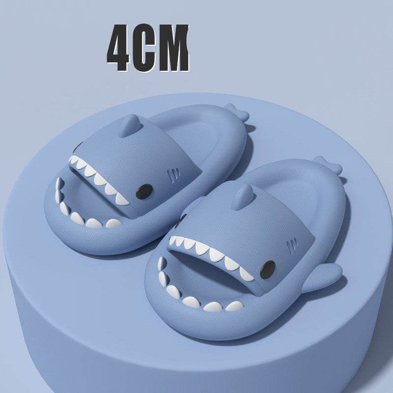Adult's Slippers Indoor Outdoor Funny Shark Cartoon - ProTrendyz