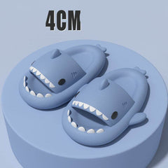 Adult's Slippers Indoor Outdoor Funny Shark Cartoon - ProTrendyz