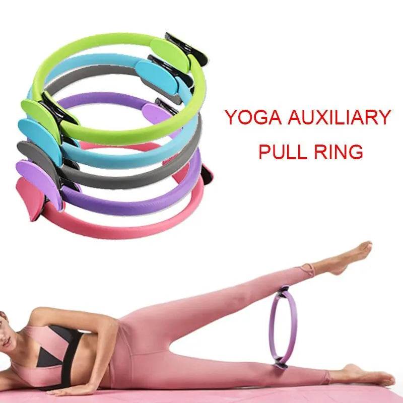 Yoga Fitness Pilates Ring Women Girls Circle Magic Dual Exercise Home Gym Workout Sports Lose Weight Body Resistance US - ProTrendyz