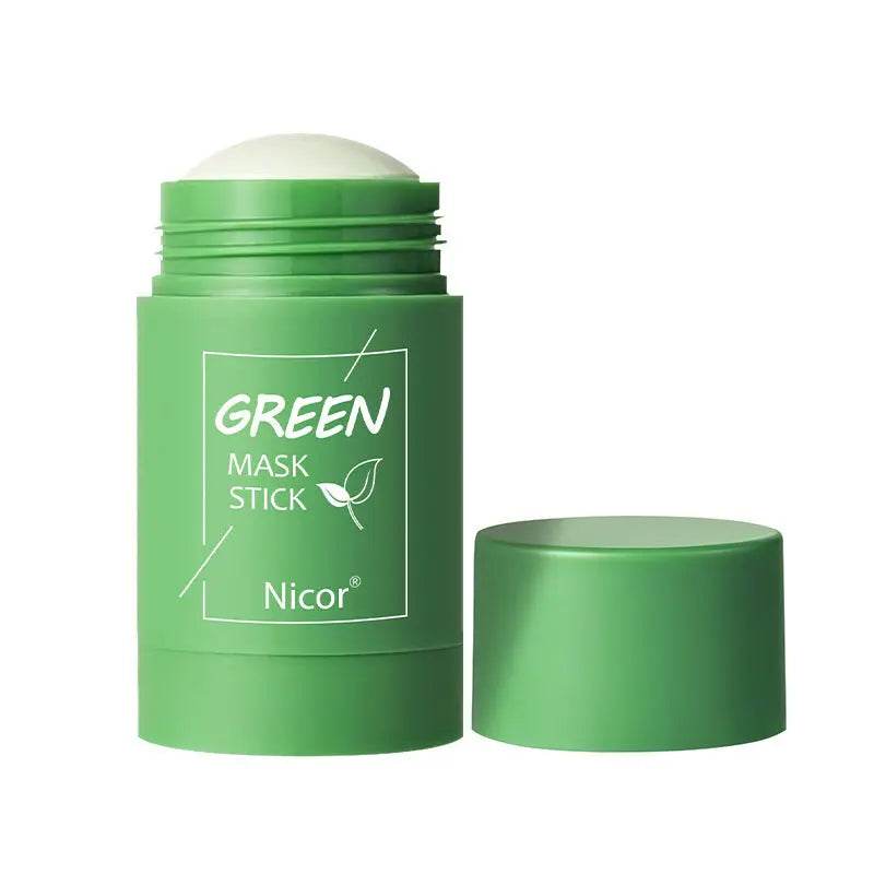 Cleansing Green Tea Mask Clay Stick Oil Control Anti-Acne Whitening Seaweed Mask Skin Care - ProTrendyz