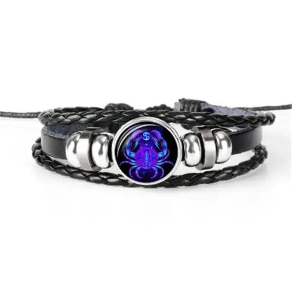 Zodiac Constellation Bracelet Braided Design Bracelet For Men Women Kids - ProTrendyz