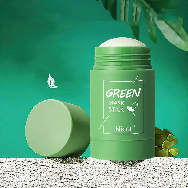 Cleansing Green Tea Mask Clay Stick Oil Control Anti-Acne Whitening Seaweed Mask Skin Care - ProTrendyz