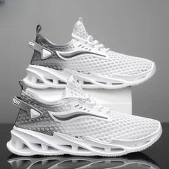 Men's Lace-up Sneakers Mesh Sports Shoes Fashion Hollow-sole Low Top Running Shoes - ProTrendyz