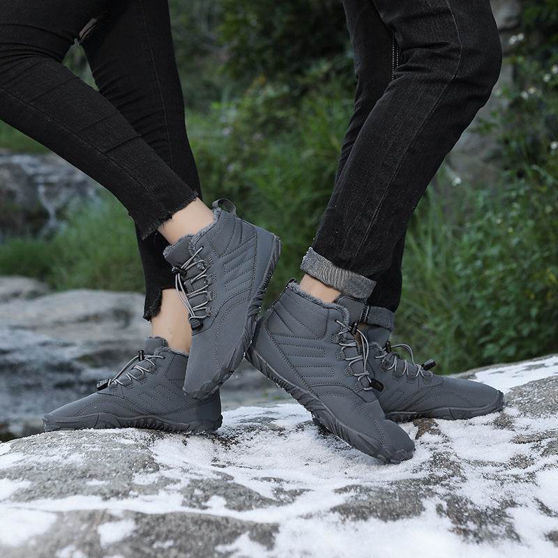 Outdoor Sports Cotton Shoes For Men And Women Winter Warm Slip-on Boots Wear-resistant Anti-ski Thickened Shoes Couple - ProTrendyz