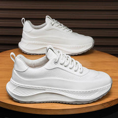 Men's Thick-soled Sports Shoes Casual Breathable Sneakers Lace-up Dad Shoes Boy - ProTrendyz