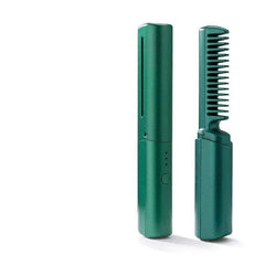 Professional Wireless Hair Straightener Curler Comb Fast Heating Negative Ion Straightening Curling Brush Hair Styling Tools - ProTrendyz