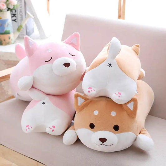 36cm 55cm Cute Fat Shiba Inu Dog Plush Toy Stuffed Soft Kawaii Animal Cartoon Pillow Lovely Gift For Kids Baby Children Gifts - ProTrendyz