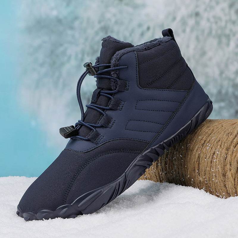 Outdoor Sports Cotton Shoes For Men And Women Winter Warm Slip-on Boots Wear-resistant Anti-ski Thickened Shoes Couple - ProTrendyz