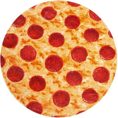 Pizza Taco Round Blanket Flannel - ProTrendyz