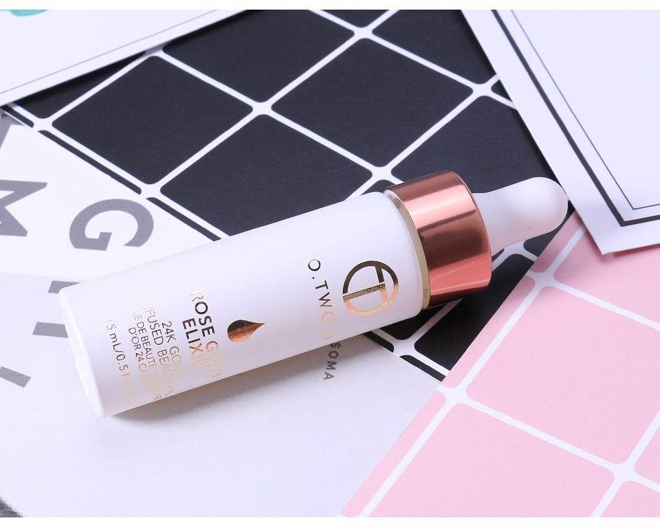 24k Rose Gold Elixir Skin Make Up Oil For Face Essential Oil Before Primer Foundation Moisturizing Face Oil Anti-aging - ProTrendyz