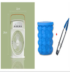 Portable USB Air Conditioner Cooling Fan With 5 Sprays 7 Color Light 600ML Water Tank Spray Mist Air Cooler Humidifiers - ProTrendyz