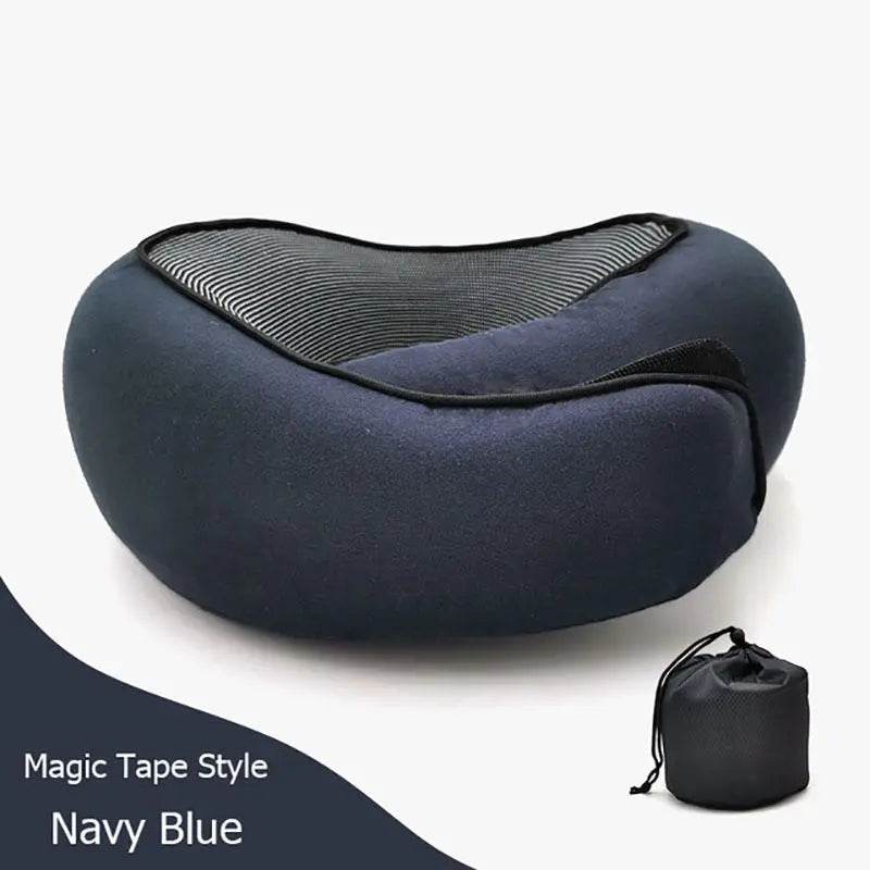 Travel Neck Pillow Non-Deformed Airplane Pillow Travel Neck Cushion Durable U-Shaped Travel Memory Cotton Nap Neck Pillow - ProTrendyz