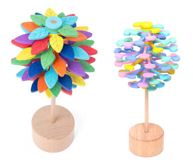 Solid Wooden Rotating Lollipop Fischer Series Creative Ornaments Decompression Toys Decompression Artifact Gyro - ProTrendyz
