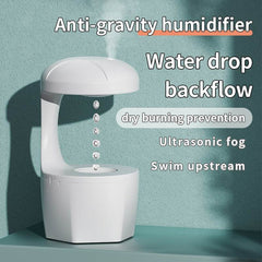 New Arrival Portable 800ml H2o Anti Gravity Usb Air Water Droplet Cool Mist Smooth Sailing Aromatherapy Humidifier For Bedroom - ProTrendyz