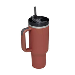 40 Oz Tumbler With Handle Straw Insulated, Stainless Steel Spill Proof Vacuum Coffee Cup Tumbler With Lid Tapered Mug Gifts For Valentine Lover Suitable For Car Gym Office Travel US - ProTrendyz