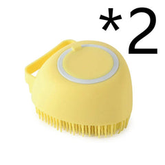 Silicone Dog Bath Massage Gloves Brush Pet Cat Bathroom Cleaning Tool Comb Brush For Dog Can Pour Shampoo Dog Grooming Supplies - ProTrendyz