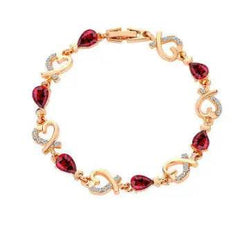 Hollow Love Bracelet With Rhinestones Fashion Temperament Heart-shaped Bracelet For Valentine's Day Gift Jewelry - ProTrendyz