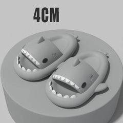 Adult's Slippers Indoor Outdoor Funny Shark Cartoon - ProTrendyz