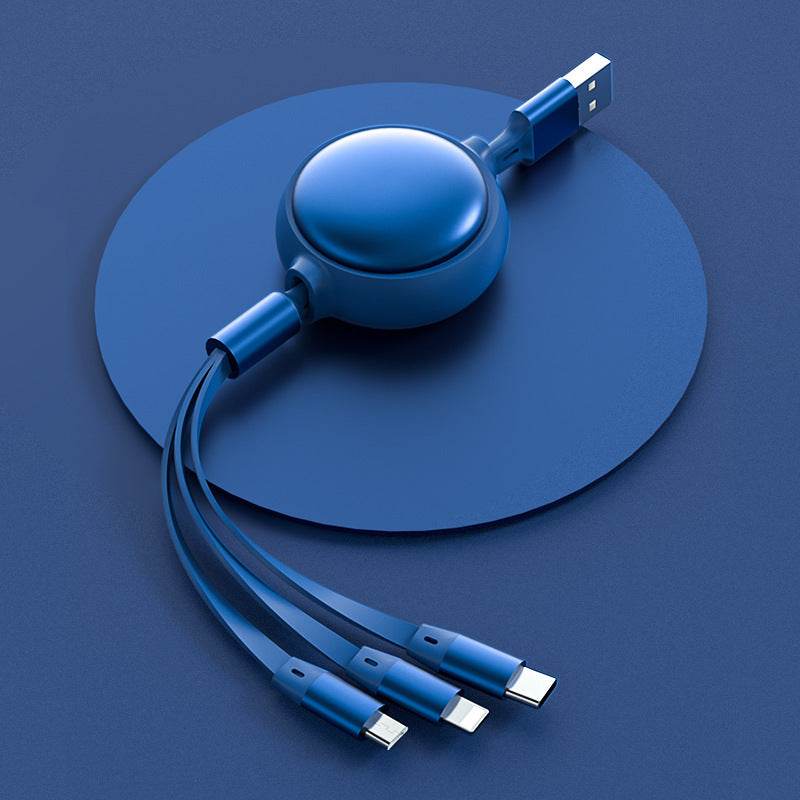 3 In1 USB Cable Micro USB Type C Cable 3 In 1 2.4A Retractable USB C Charging Cable - ProTrendyz