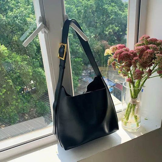 Shoulder Bag Solid Fashion Handbag Crossbody Bag Women's Minimalist PU Leather Bag - ProTrendyz