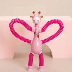 Giraffe Tubes Sensory Toys Novelty Spring Fidget Toy Stretch Tube Stress Relief Toy For Kid Birthday Gift Party Favors - ProTrendyz